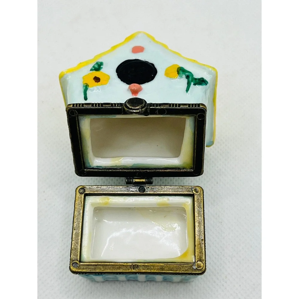 Vintage‎ Birdhouse Trinket Box Vanity Box Décor